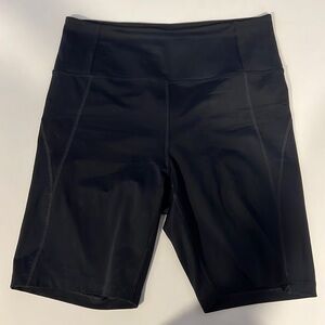 Girlfriend Collective High Rise Black Bike Shorts size M